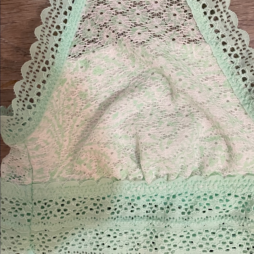 🧚♀️AERIE Mint Lace Bralette Medium - Picture 4 of 6